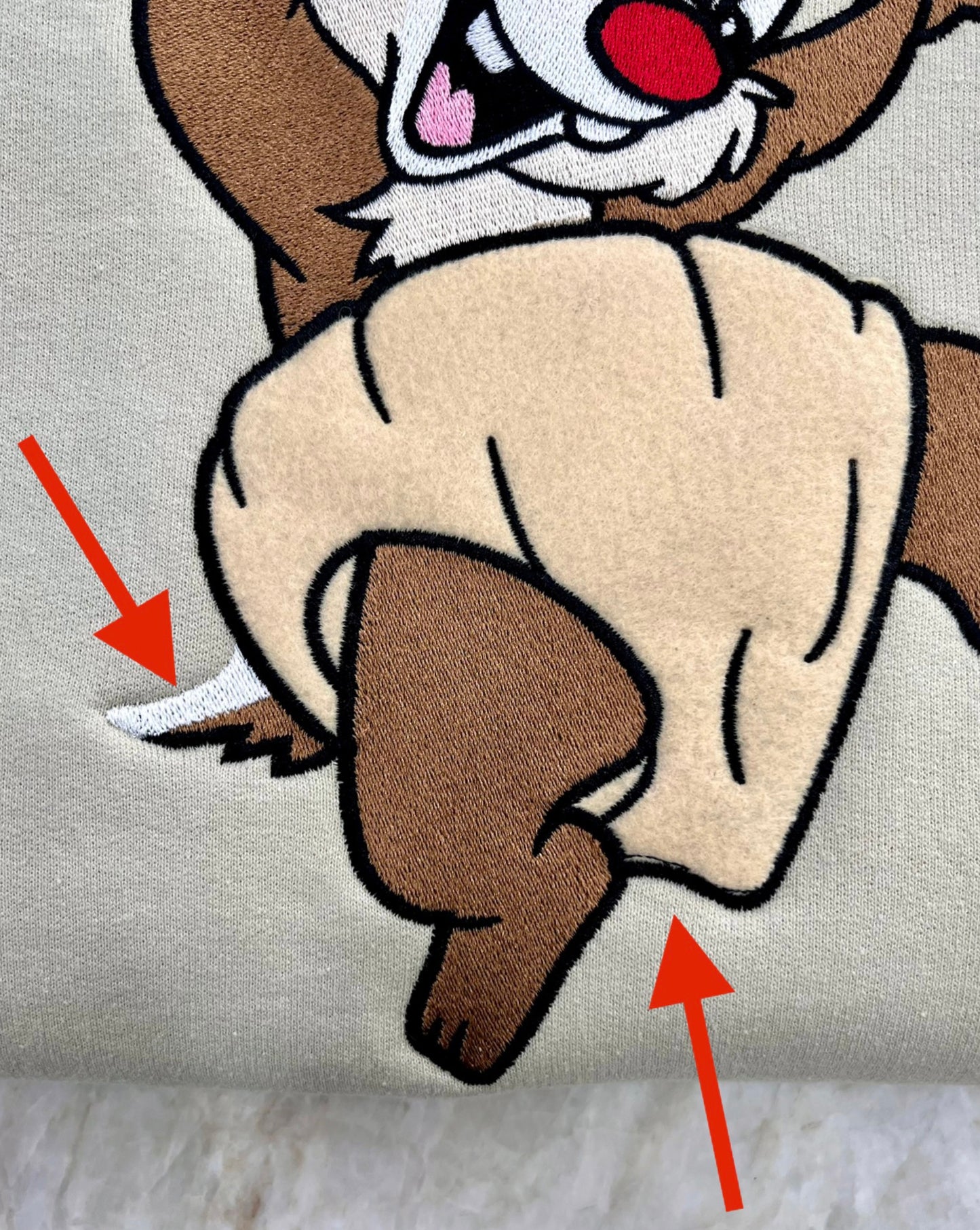 Oopsie Sweater - Spooky Chipmunk Small