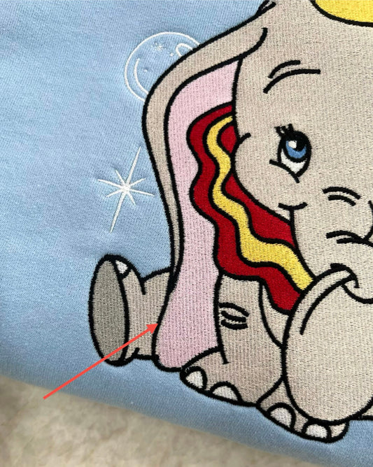 Oopsie Crewneck - Little Elephant Large