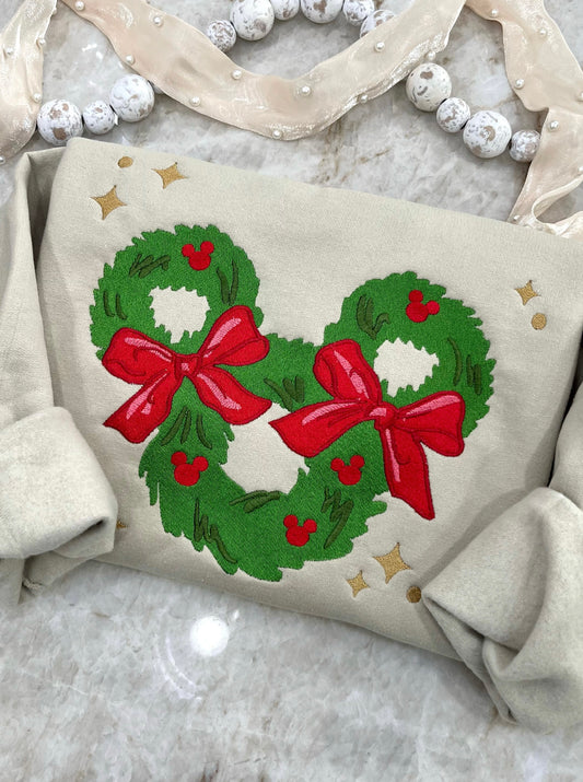 Mouse Wreath Crewneck