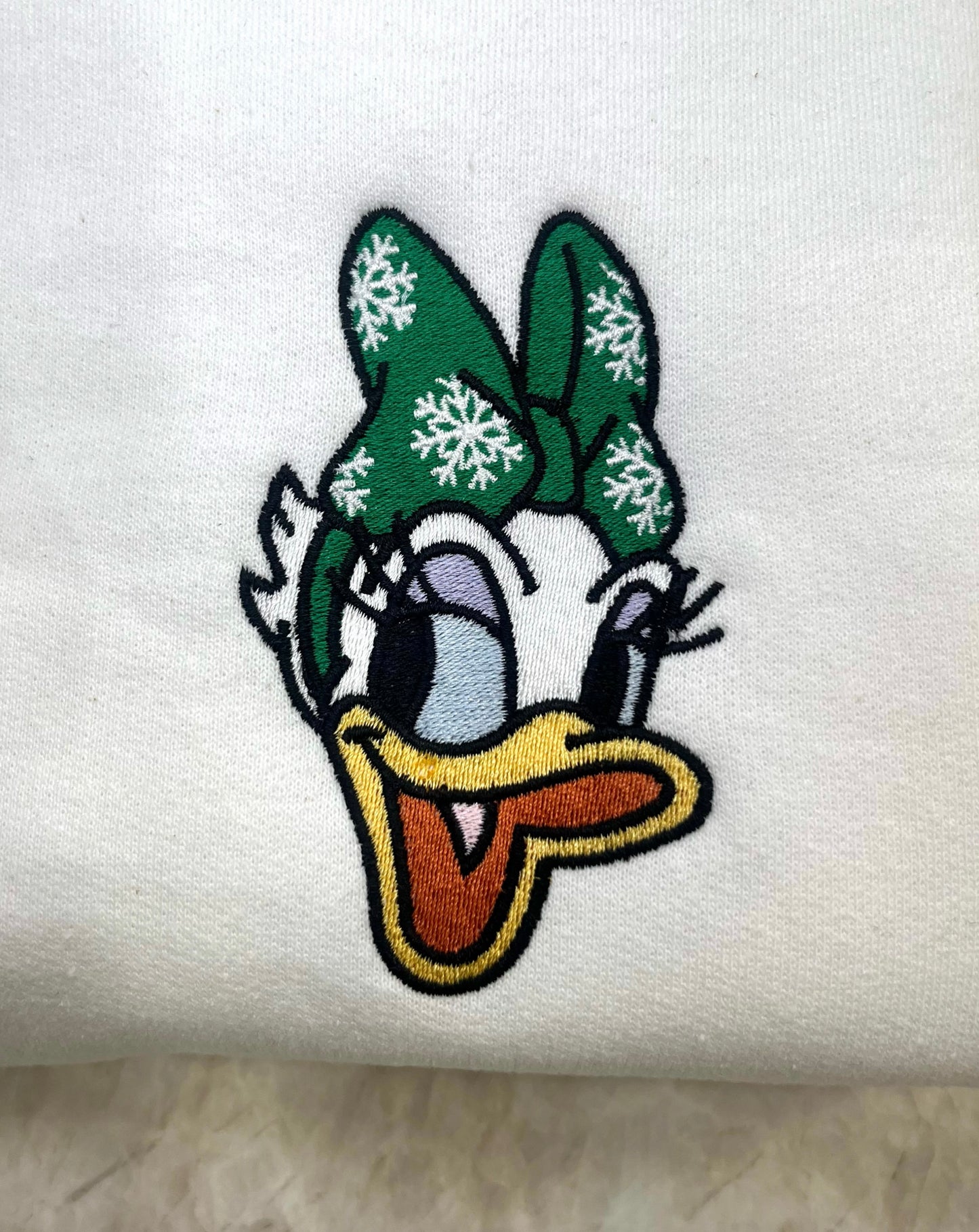 Oopsie Sweater - Christmas Autograph Mrs. Duck Medium