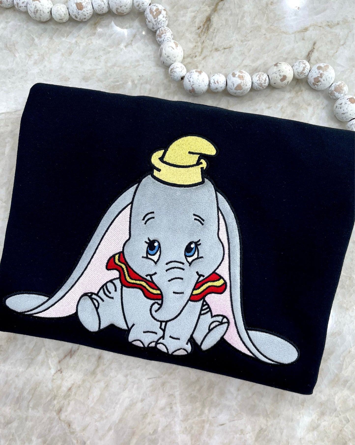 Little Elephant Crewneck - With Velvet Fabric