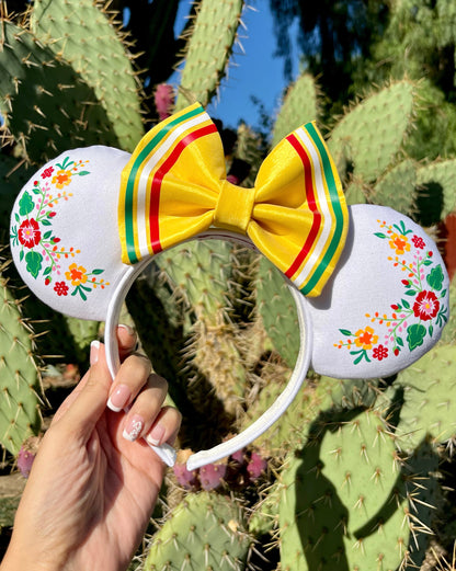 México Lindo - Yellow Detail Bow