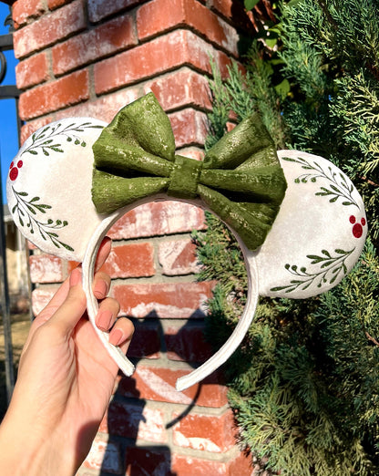 Mouse-mas - Green Bow