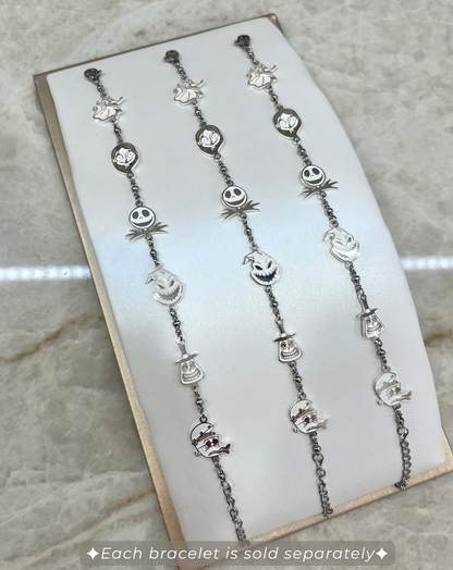Spooky Town - Dainty Bracelet (Silver)